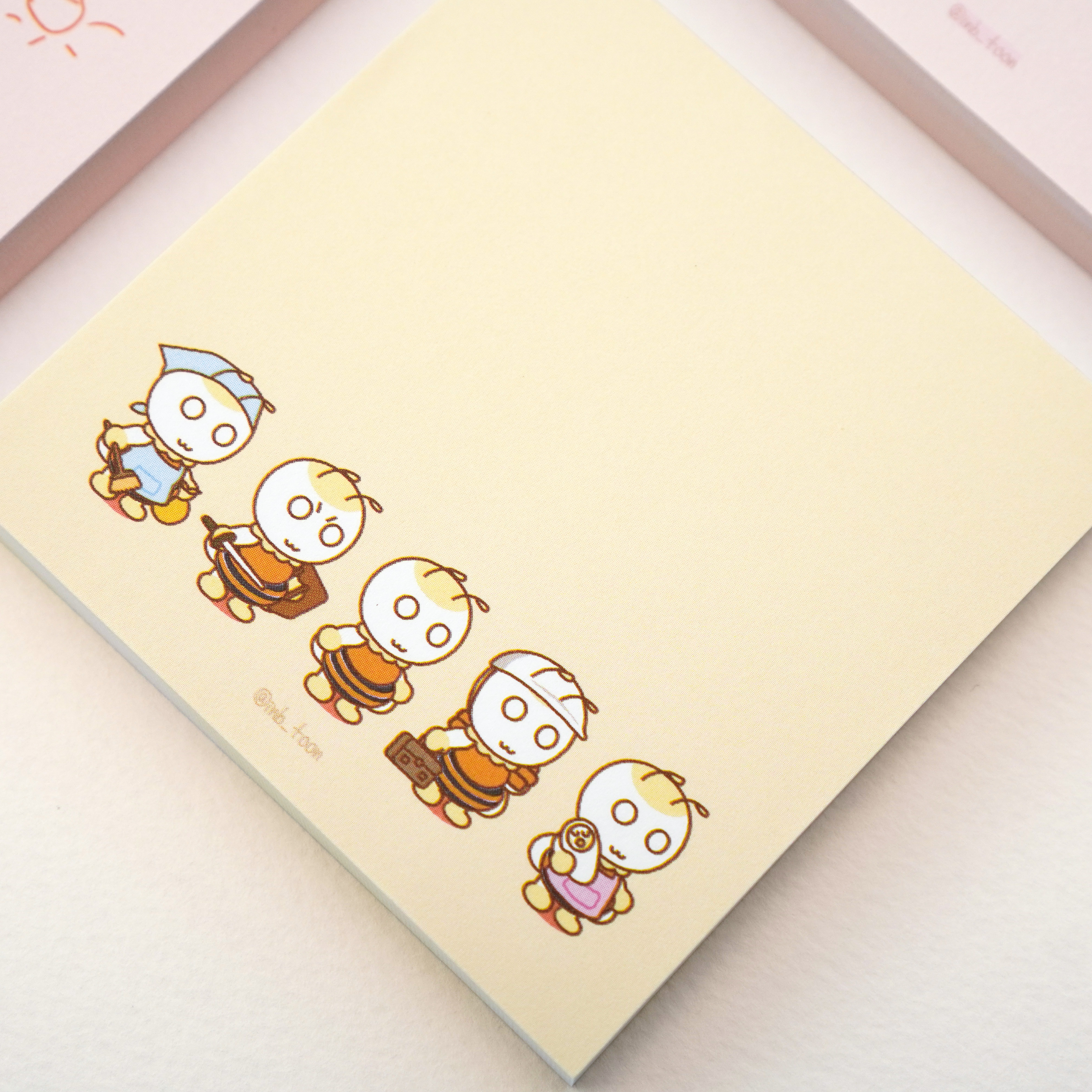 Memo Pad 비점착 메모지 | 꿀버리들 (100장)