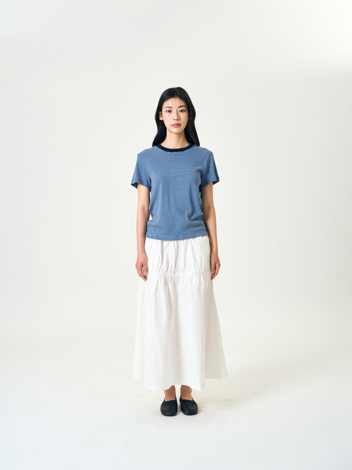 Light String Tiered Skirt (White)