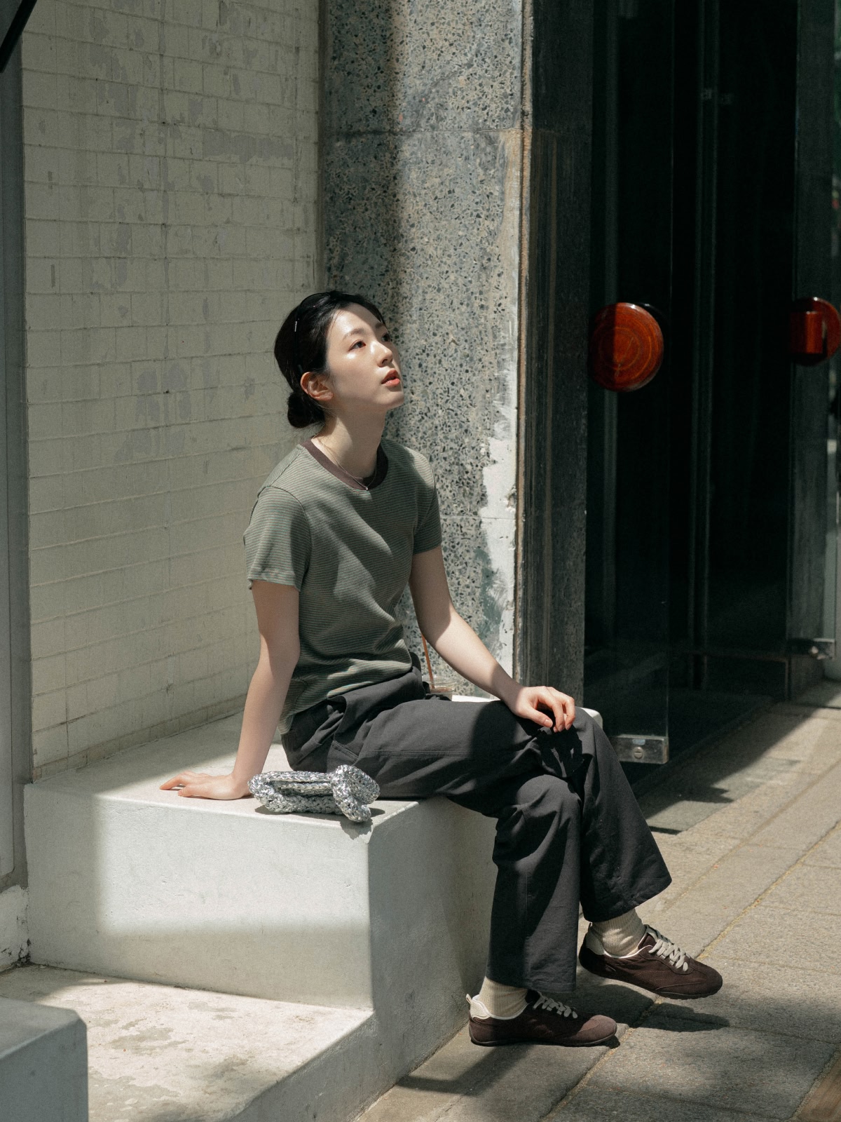 Classic Stripe Tee (Brown) 복제