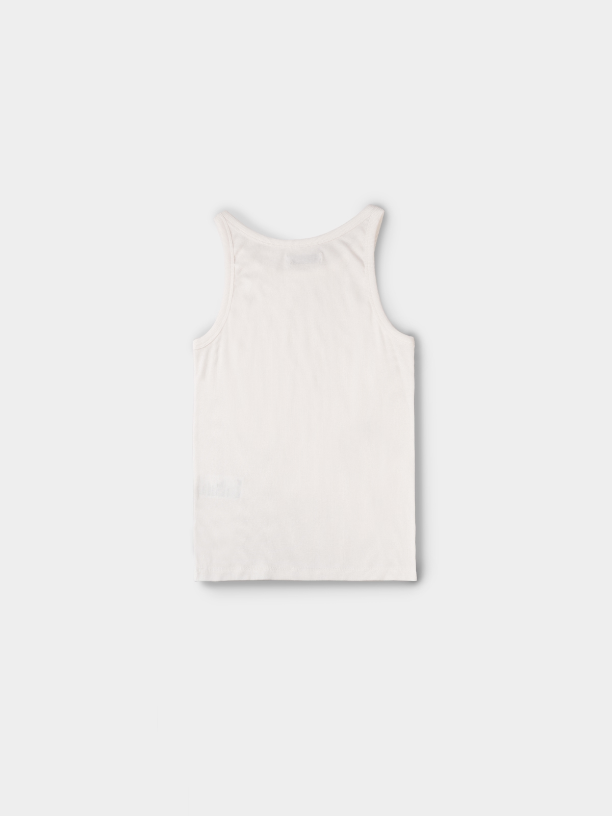 U-neck Sleeveless Top (White)