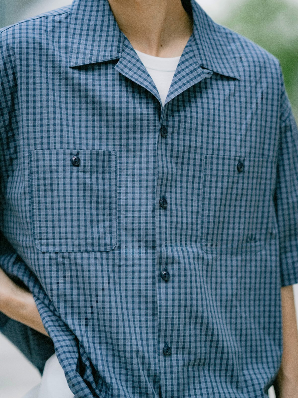 (Set) Collar Check Shirts & 2way Cargo Pants