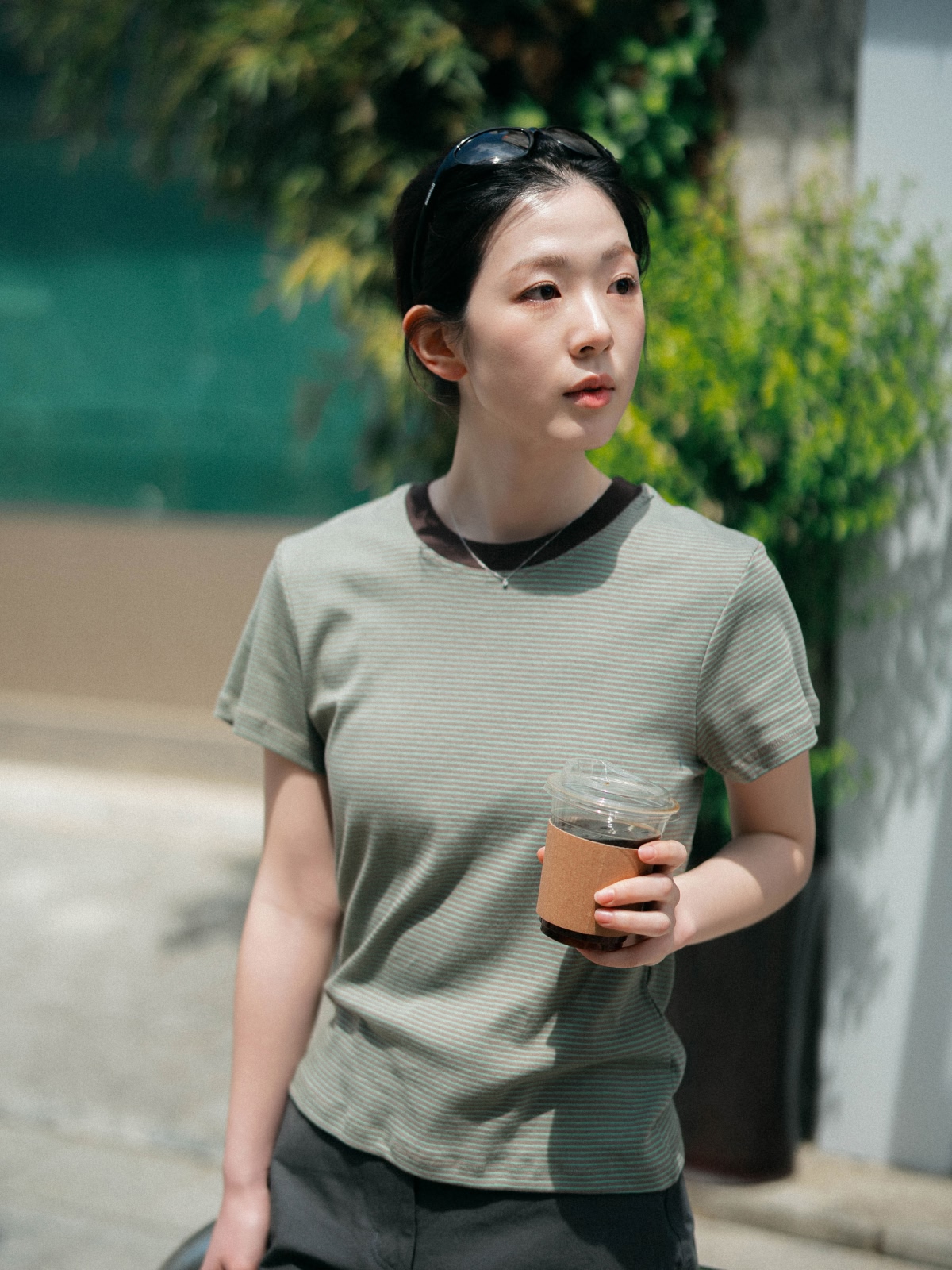 Classic Stripe Tee (Brown) 복제