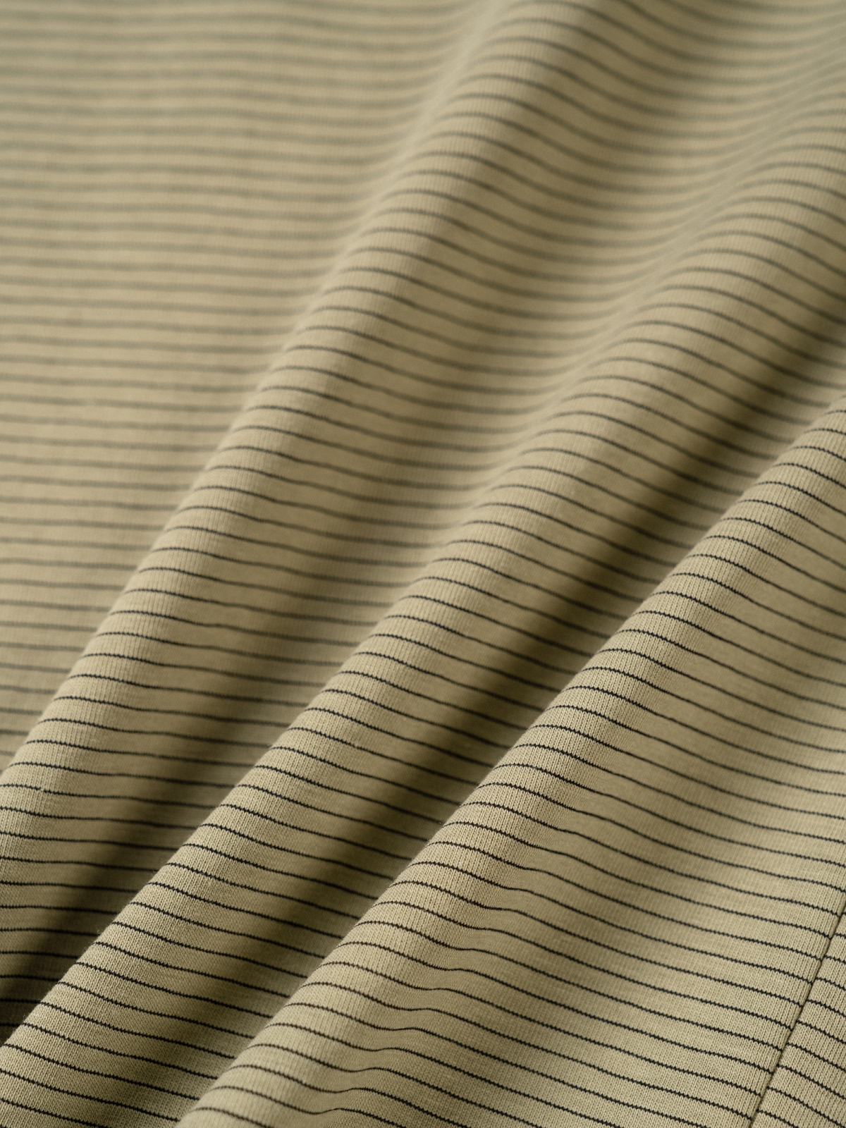 U-neck Sleeveless Top (Stripe Olive)