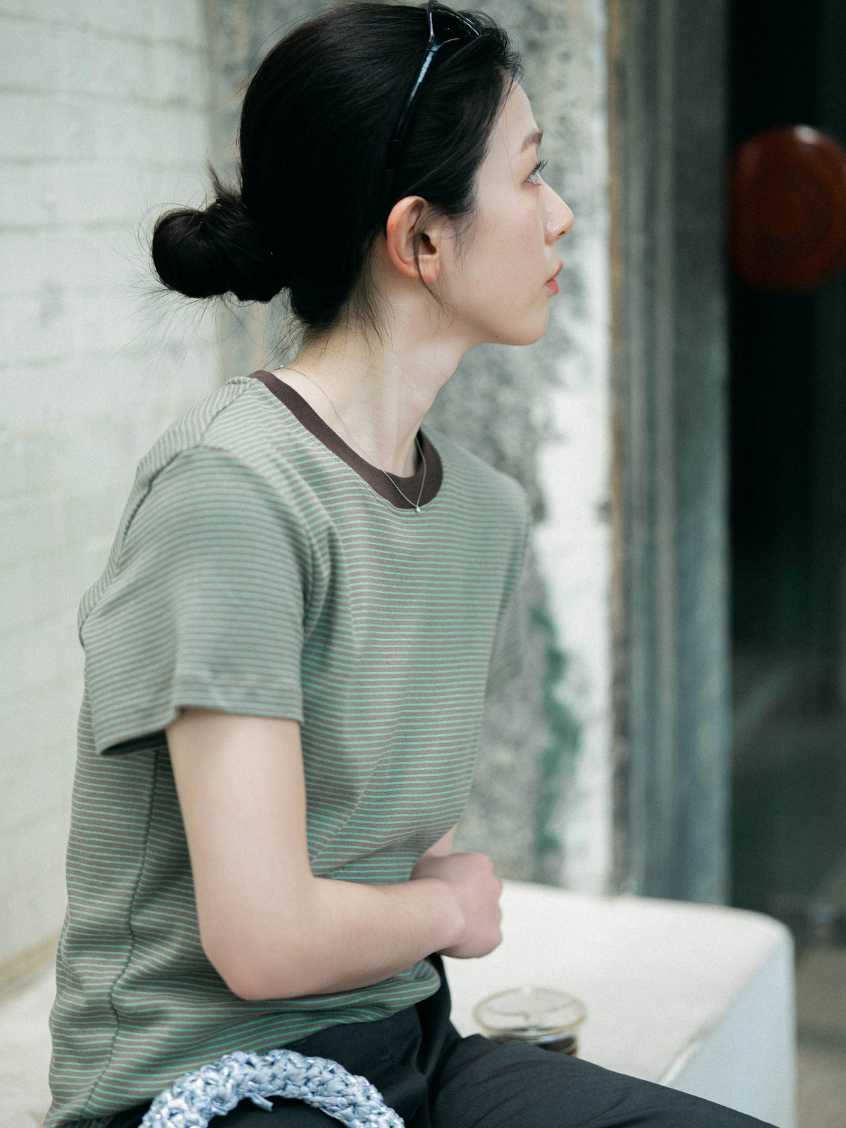Classic Stripe Tee (Brown) 복제