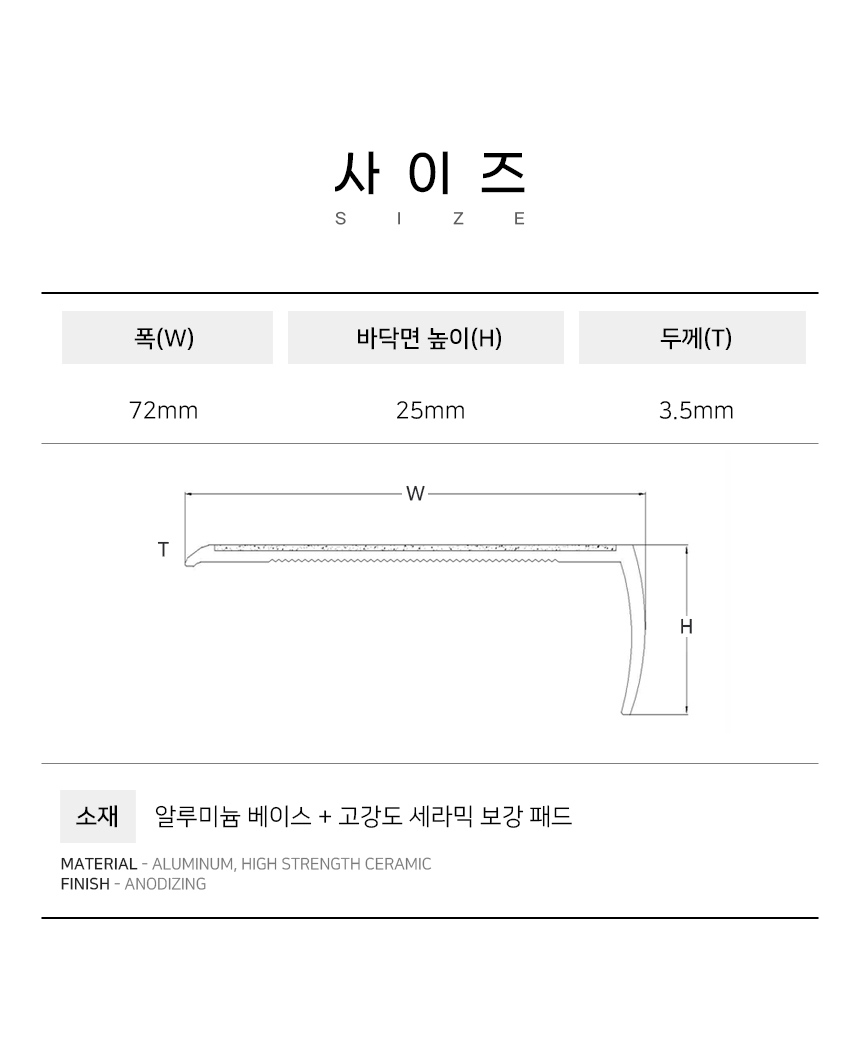 SKD72 고강도 보강패드