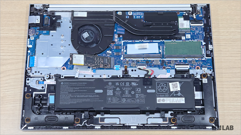 HP ProBook 4 G1i 노트북 내부 구성 업그레이드 슬롯