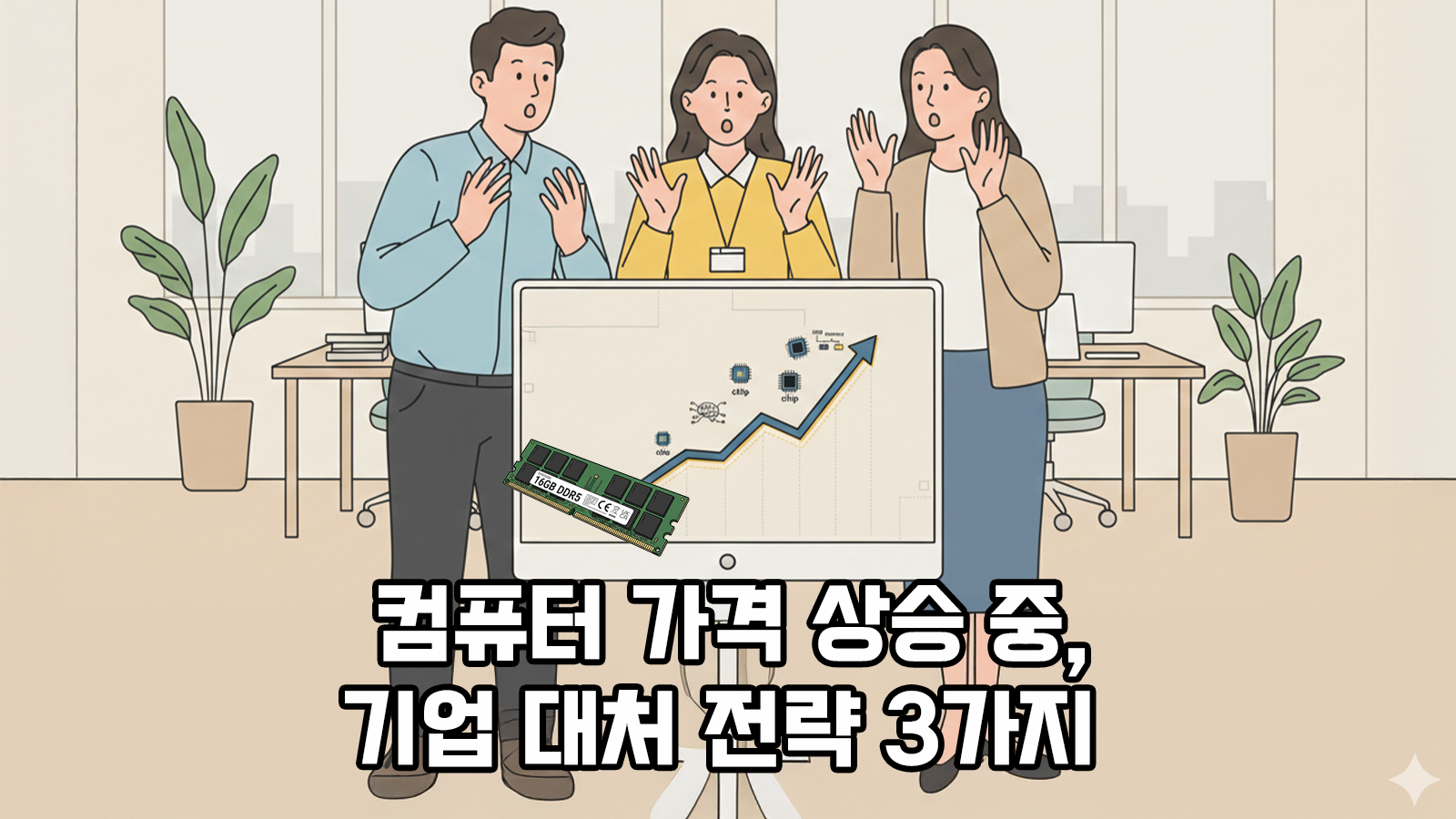 디램 가격이 우상향하고 있는 걸 보면서 놀라고 있는 사람들