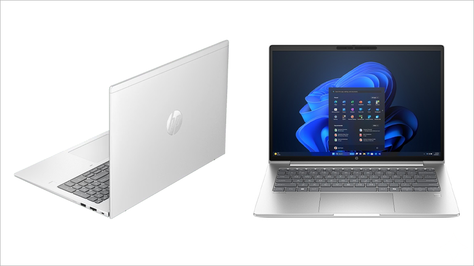 HP ProBook 4 G1i 노트북 측면 정면 윈도우11 모습
