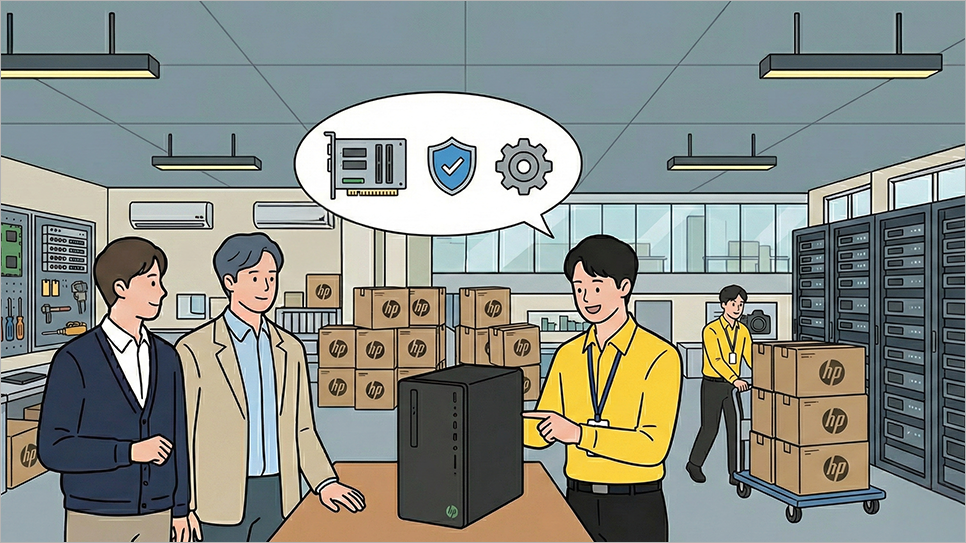 사무용 컴퓨터 HP 280 G9 모델 납품 소개