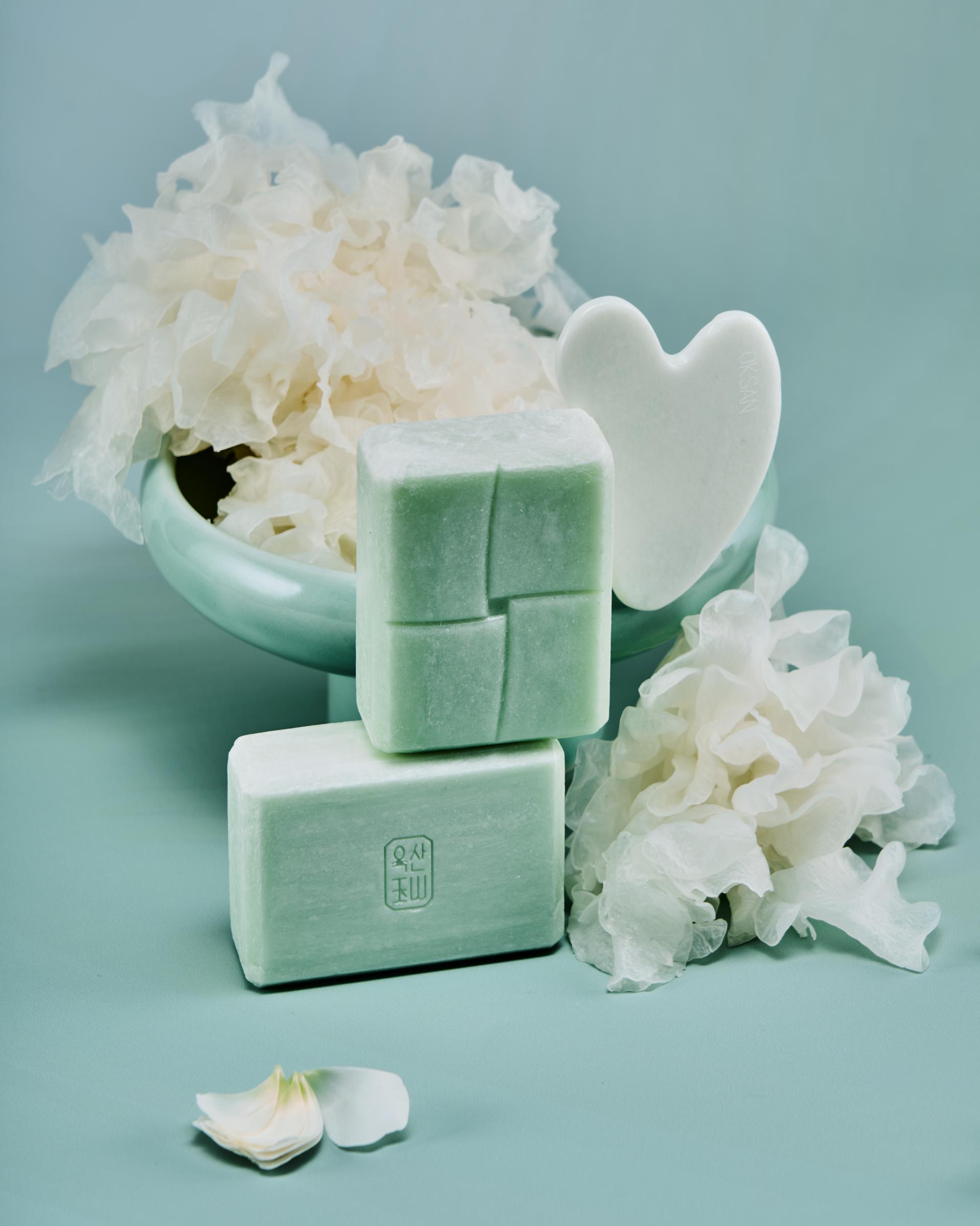 [옥산백] 백옥 비누 & 괄사 SET