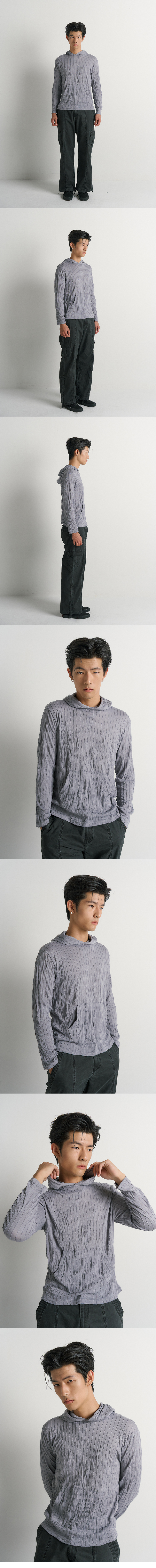 Wringkle Hoodie Grey