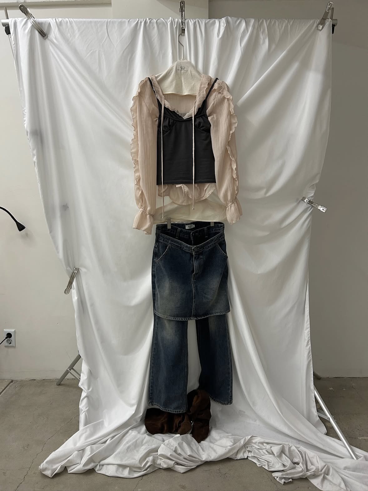 러프플릴블라우스