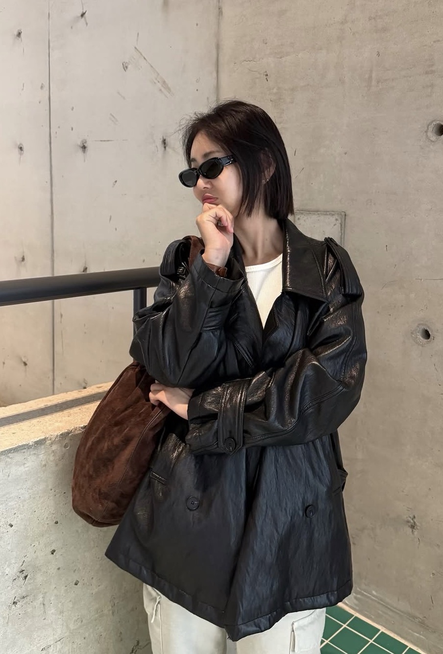 로에 레더 트렌치 자켓 (강추)딱2틀공구가!