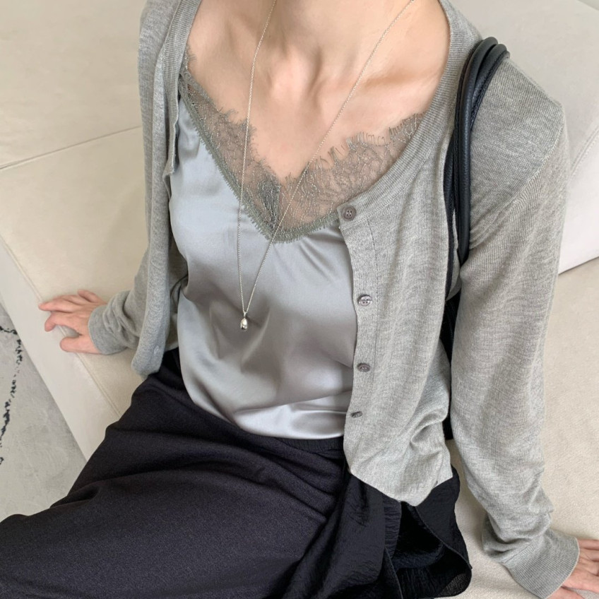 레이스슬립가디건(3일공구가)