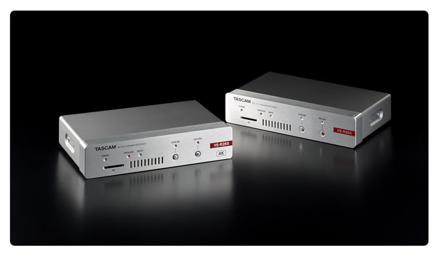 TASCAM VS-R265 4Kストリーミングエンコーダー VS-R265 | 4K VIDEO STREAMER ENCODER, DECODER & SD RECORDER