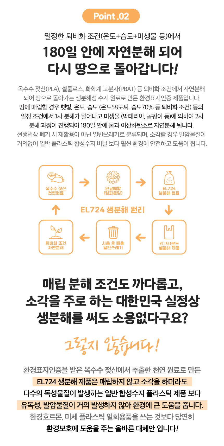 썩는 반려동물 배변봉투 25cm x 35cm 100장 
