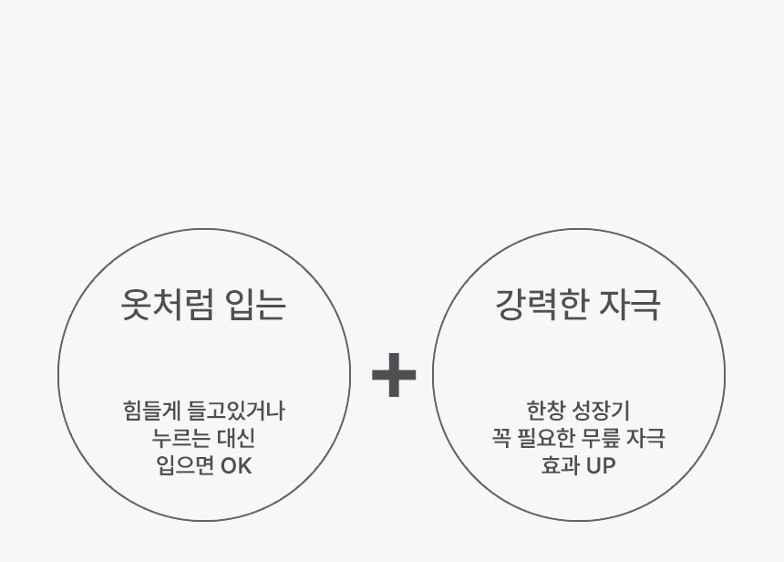 약손드림 아이톨 키 성장판 마사지기 무릎 (좌 1세트/우 1세트) EMS 저주파 안마기 청소년기 어린이 성장통
