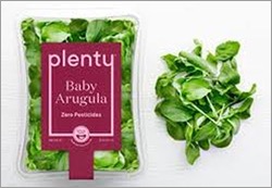 △미국내에서 시판 중인 스마트팜에서 재배된 야채(출처: plenty.ag)