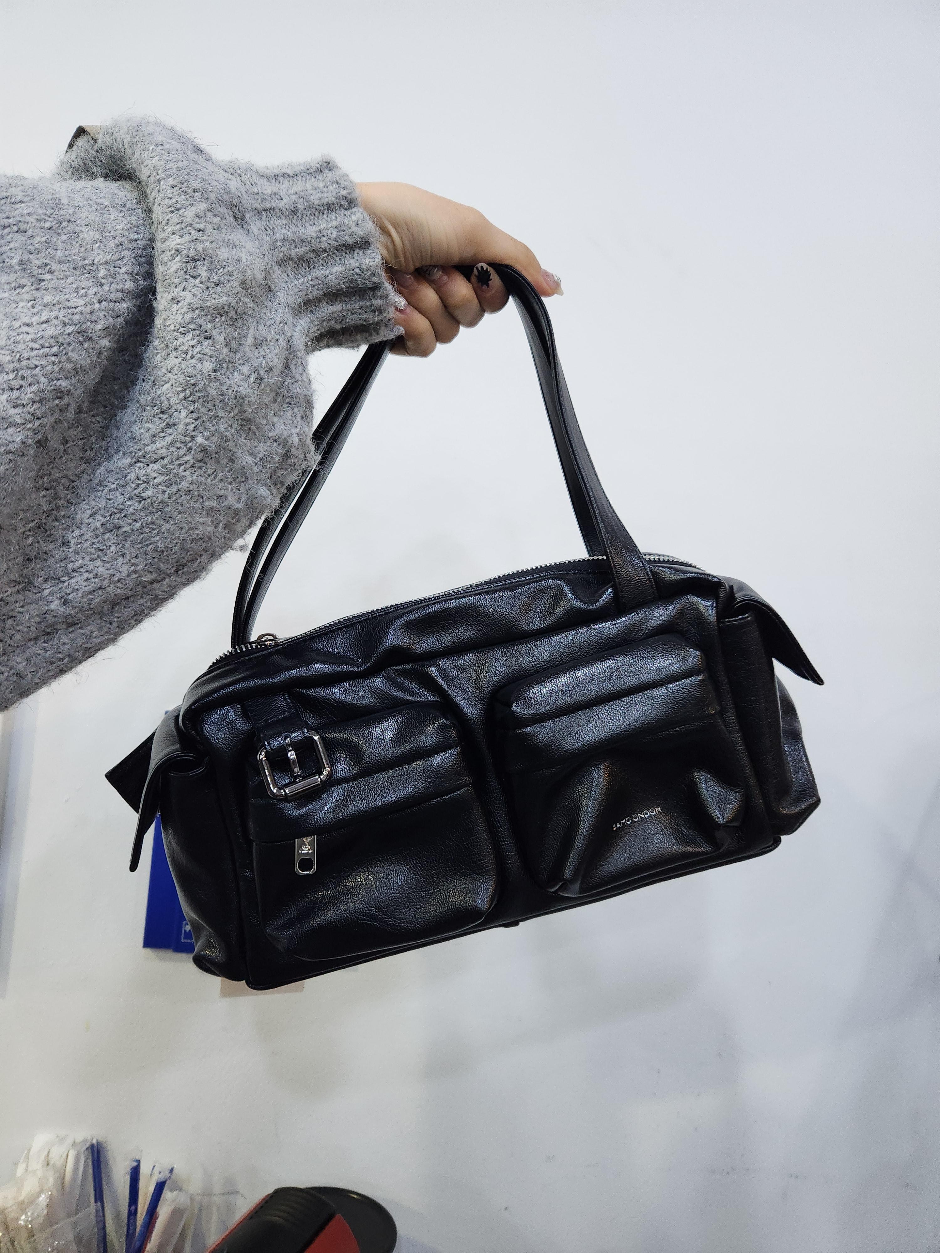 포켓 유틸리티백 pocket utility bag M goat black : SAMO ONDOH