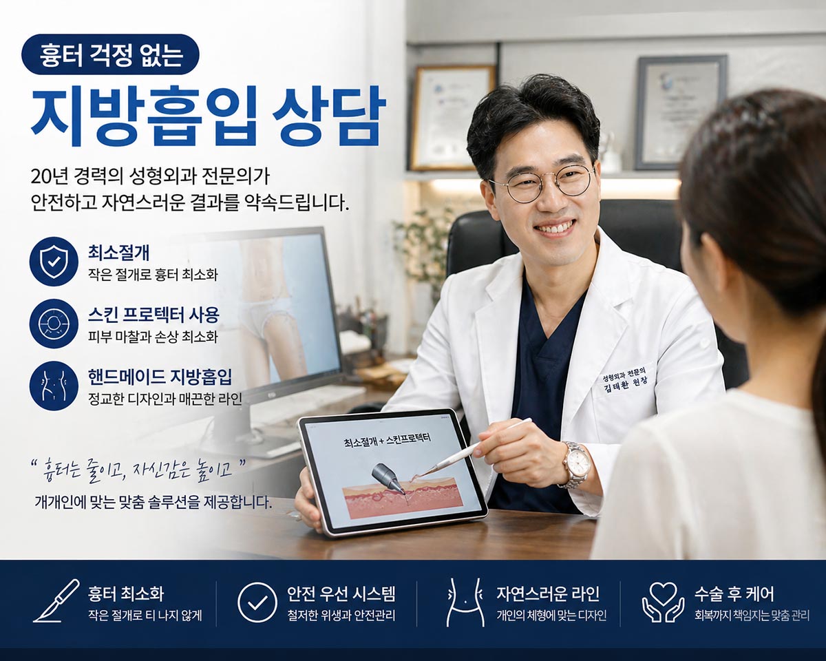 흉터 걱정없는 지방흡입
