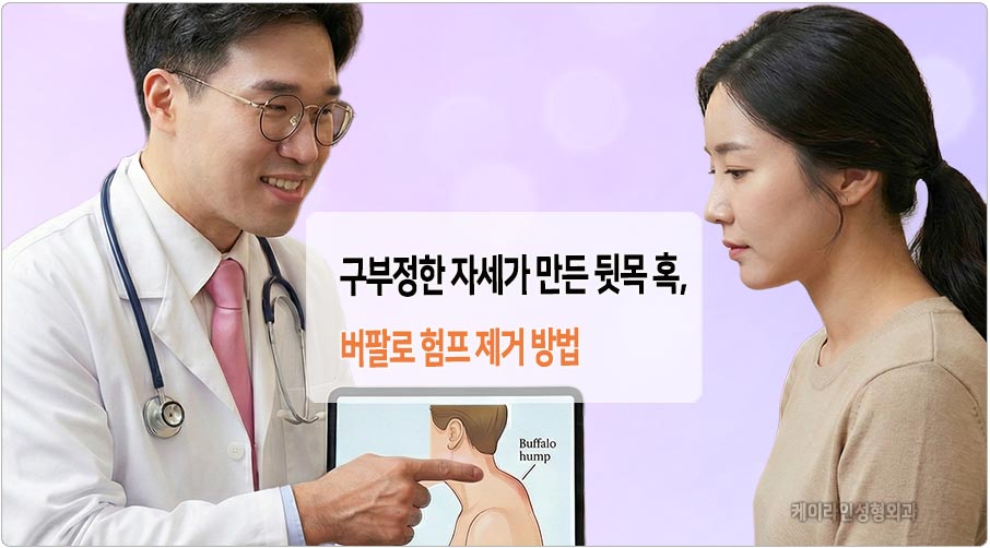 구부정한 자세 뒷목 혹