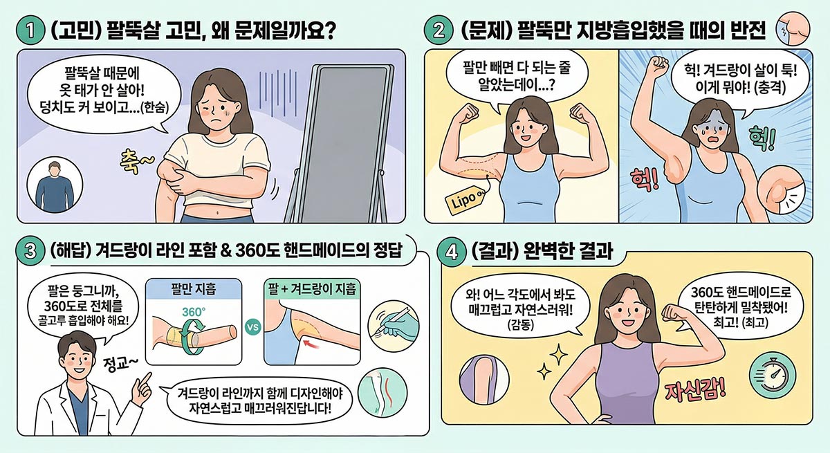 팔뚝살 겨드랑이까지 같이 지방흡입