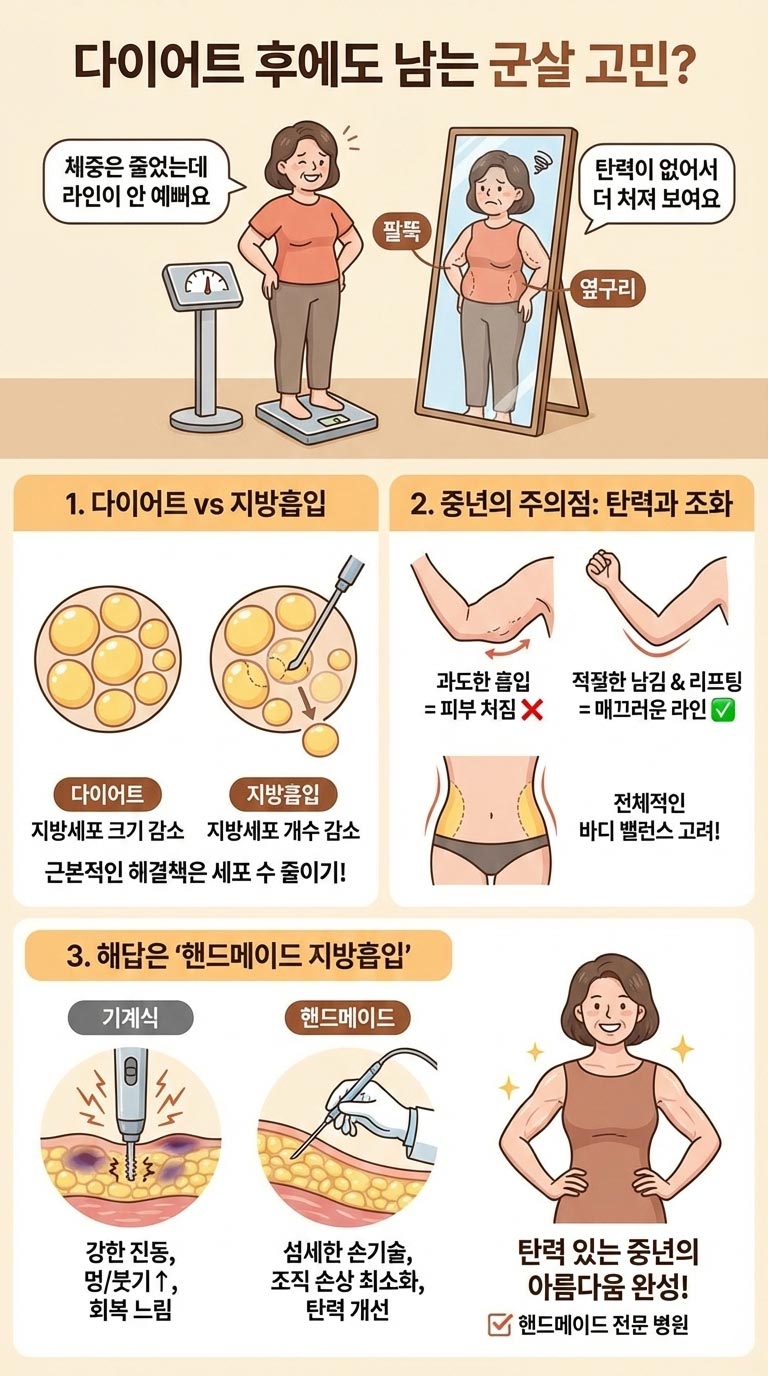 다이어트후 군살이 남는 이유
