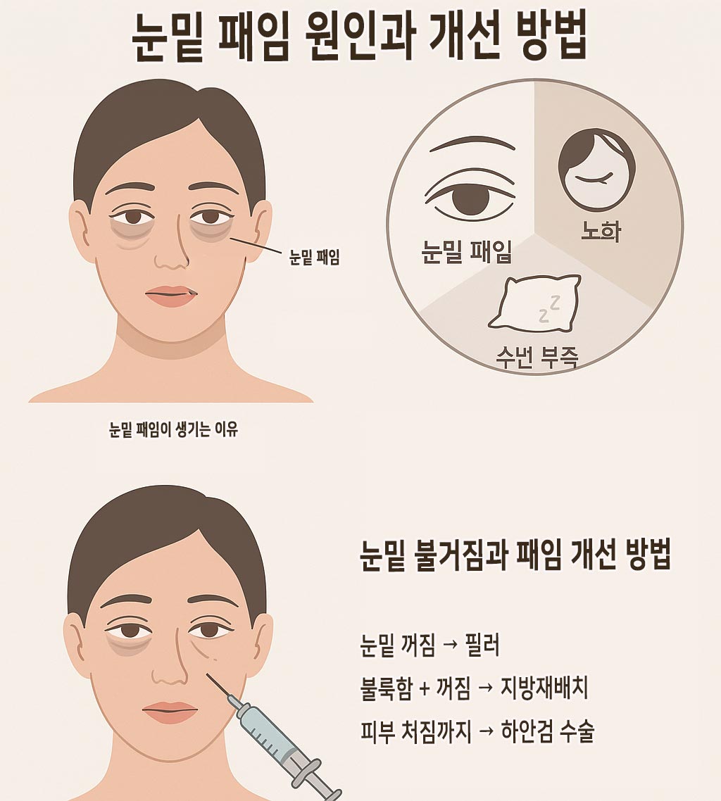 눈밑 패임 개선 방법