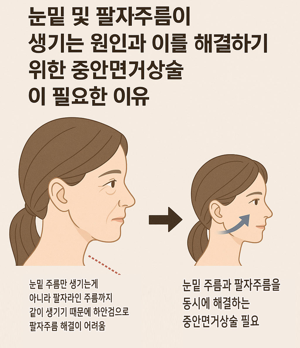 중안면거상술 필요성