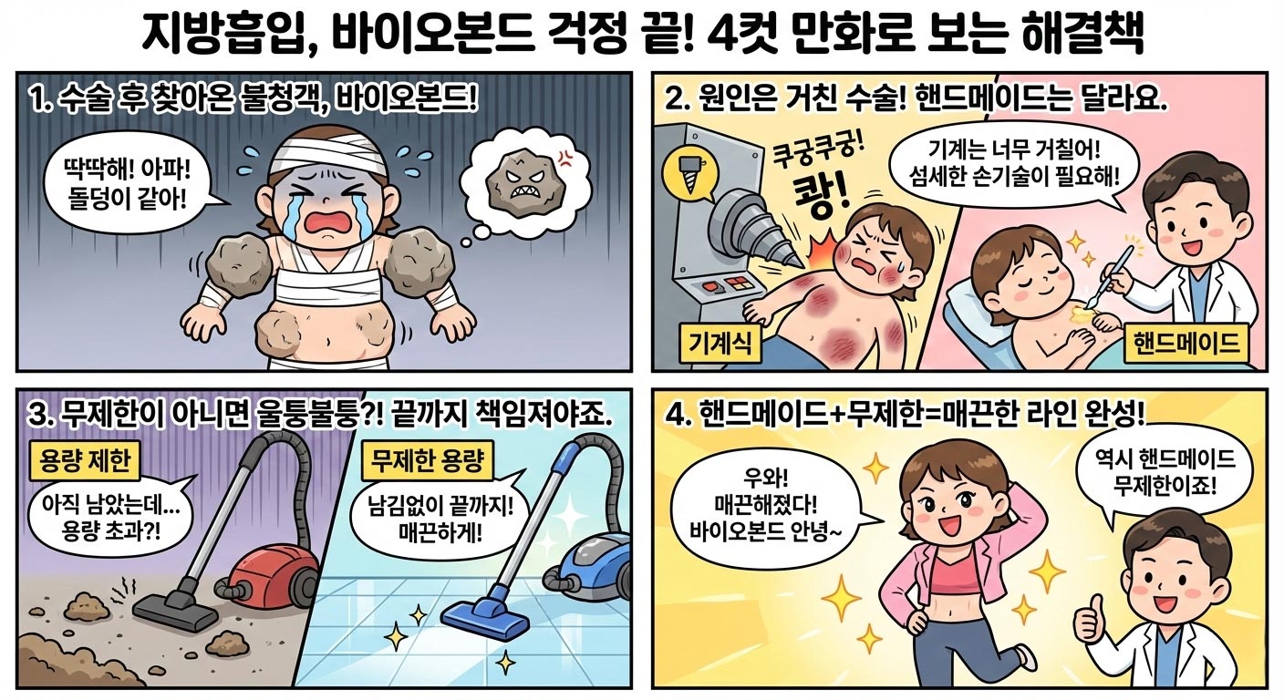 지방흡입 후 바이오본드 해결 방법