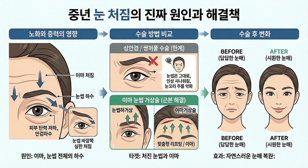 이마 눈썹거상술 필요한 이유