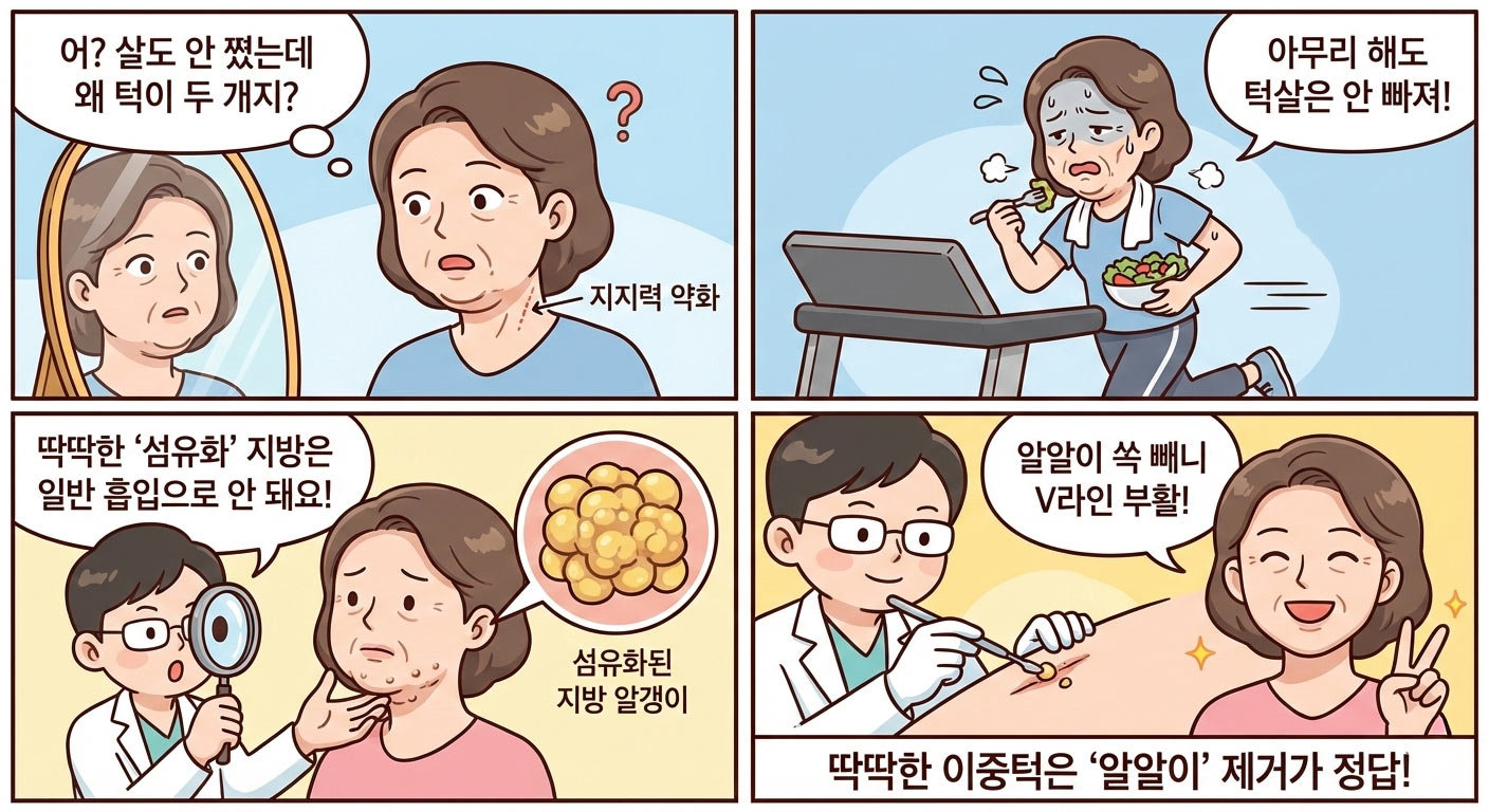 이중턱 제거 방법