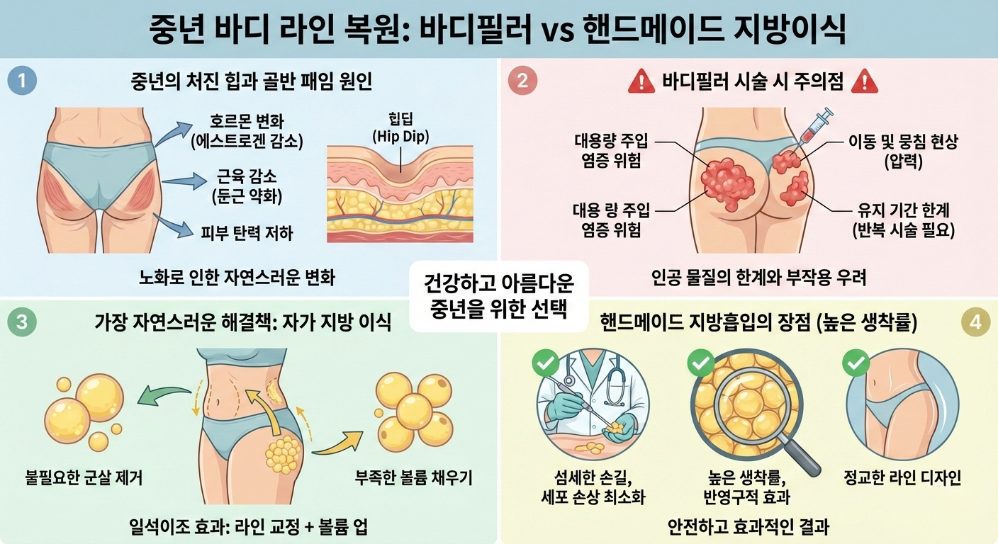 바디필러와 지방이식 차이점