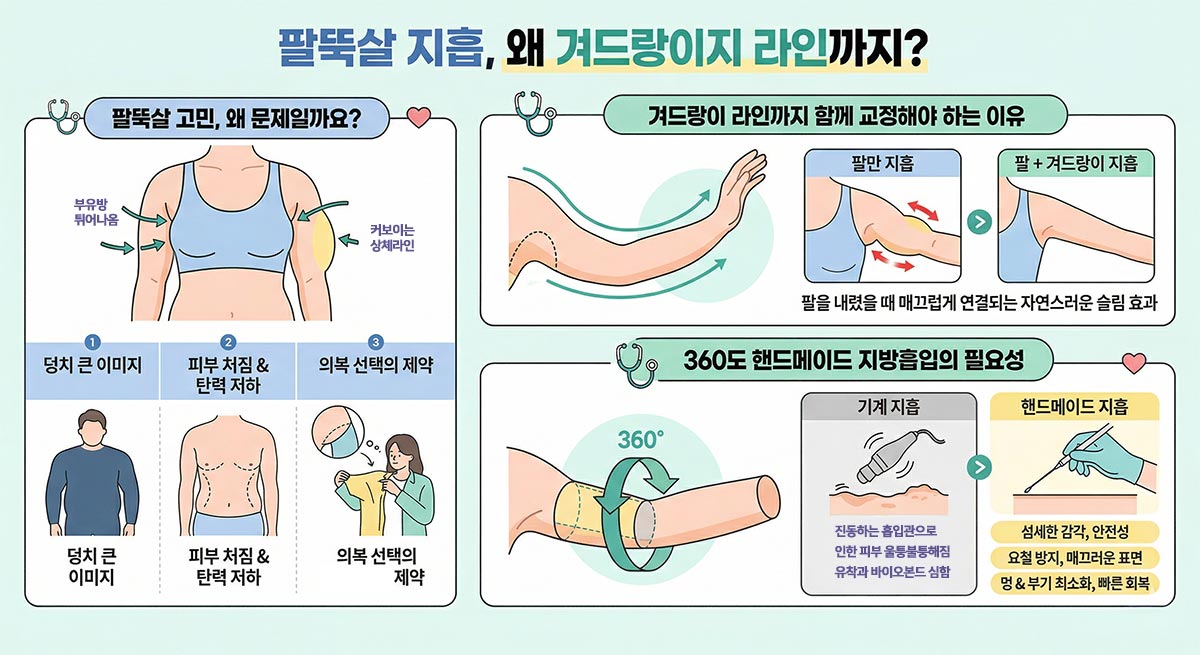 360도 팔뚝 지방흡입 방법