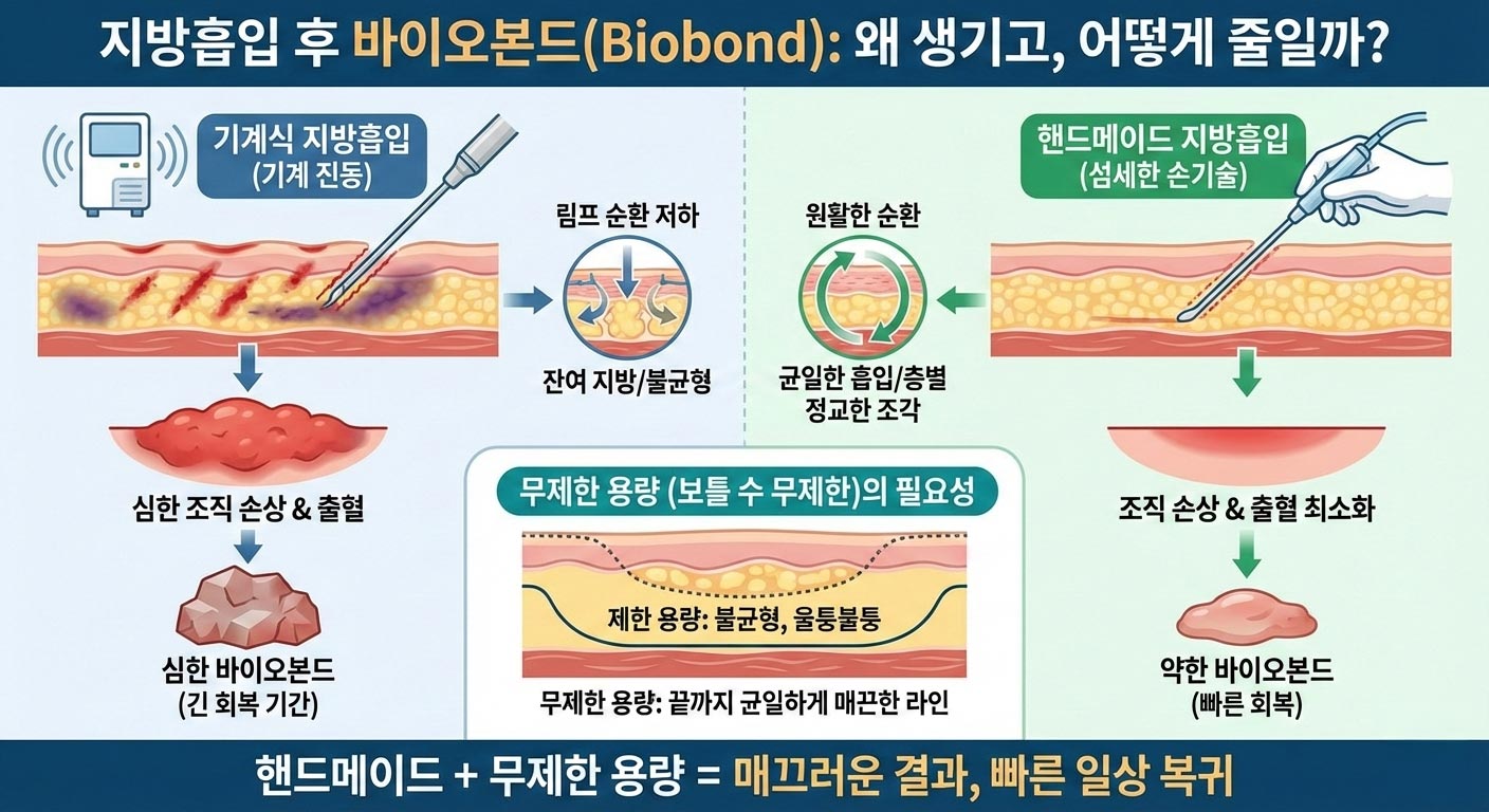 바이오본드 줄이는 핸드메이드 지방흡입