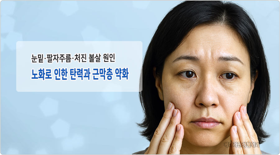 눈밑, 팔자주름 원인