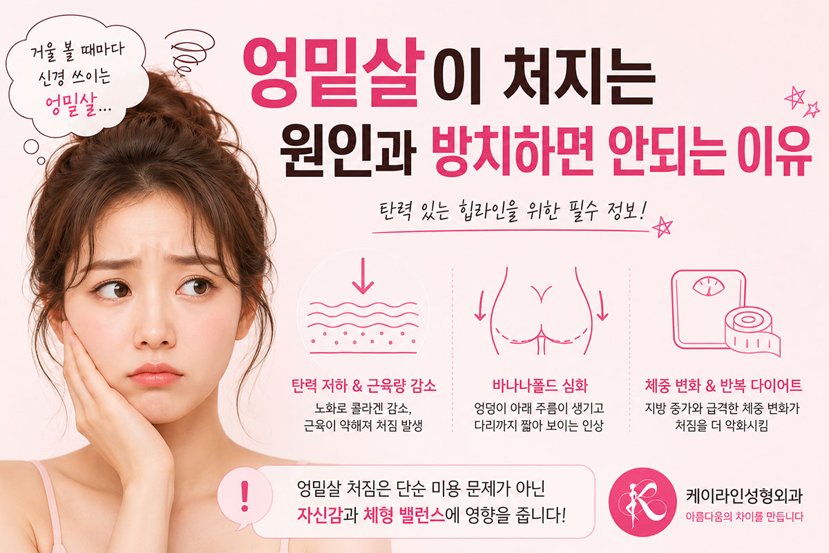 엉밑살 처짐 원인