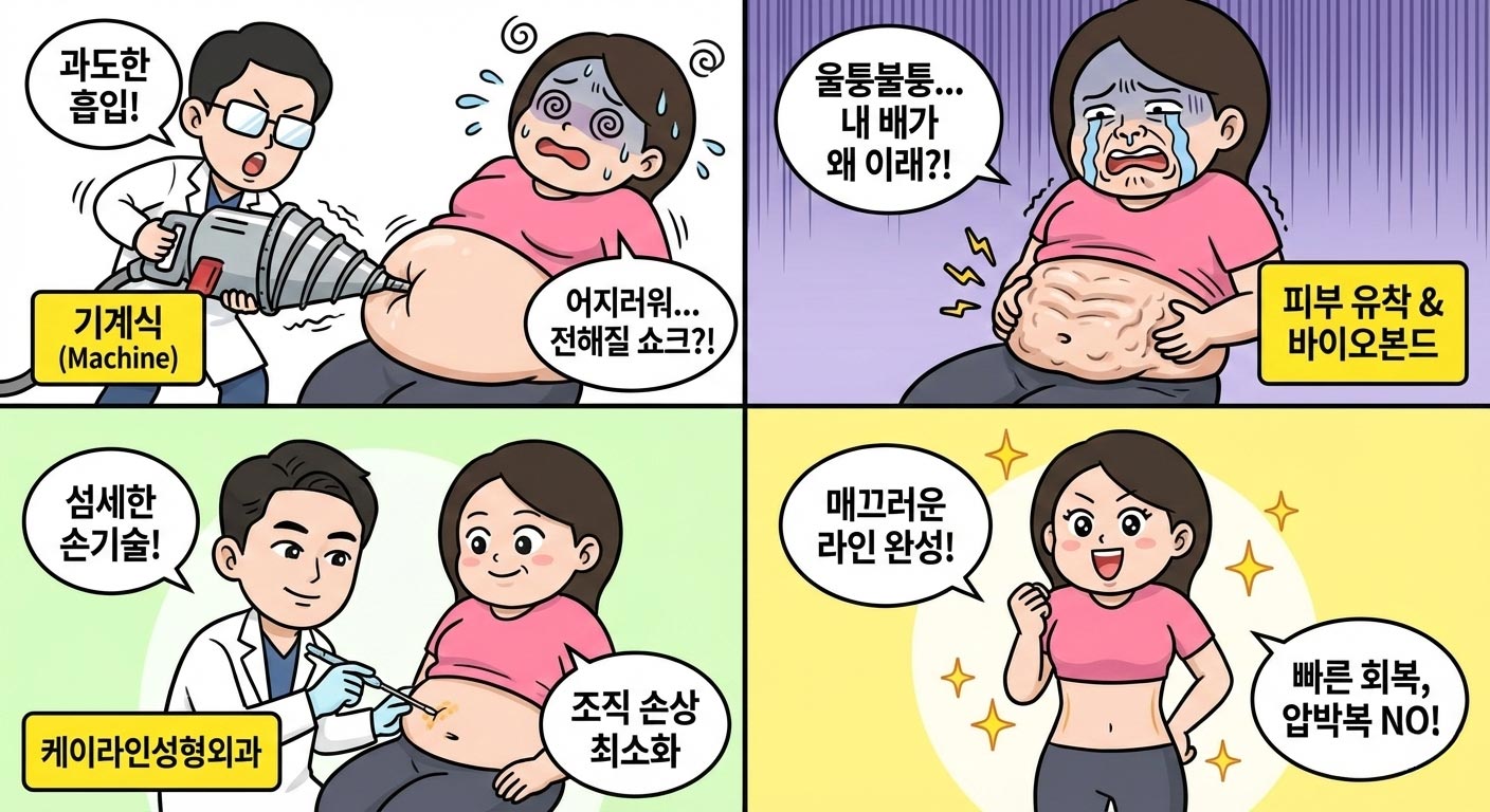 기계식과 핸드메이드 지방흡입 차이점