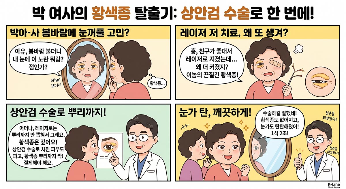 황색종 원인과 제거