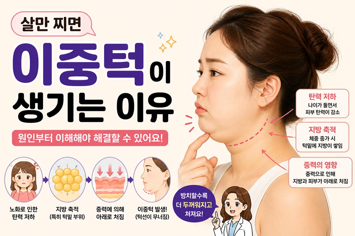 이중턱이 생기는 원인