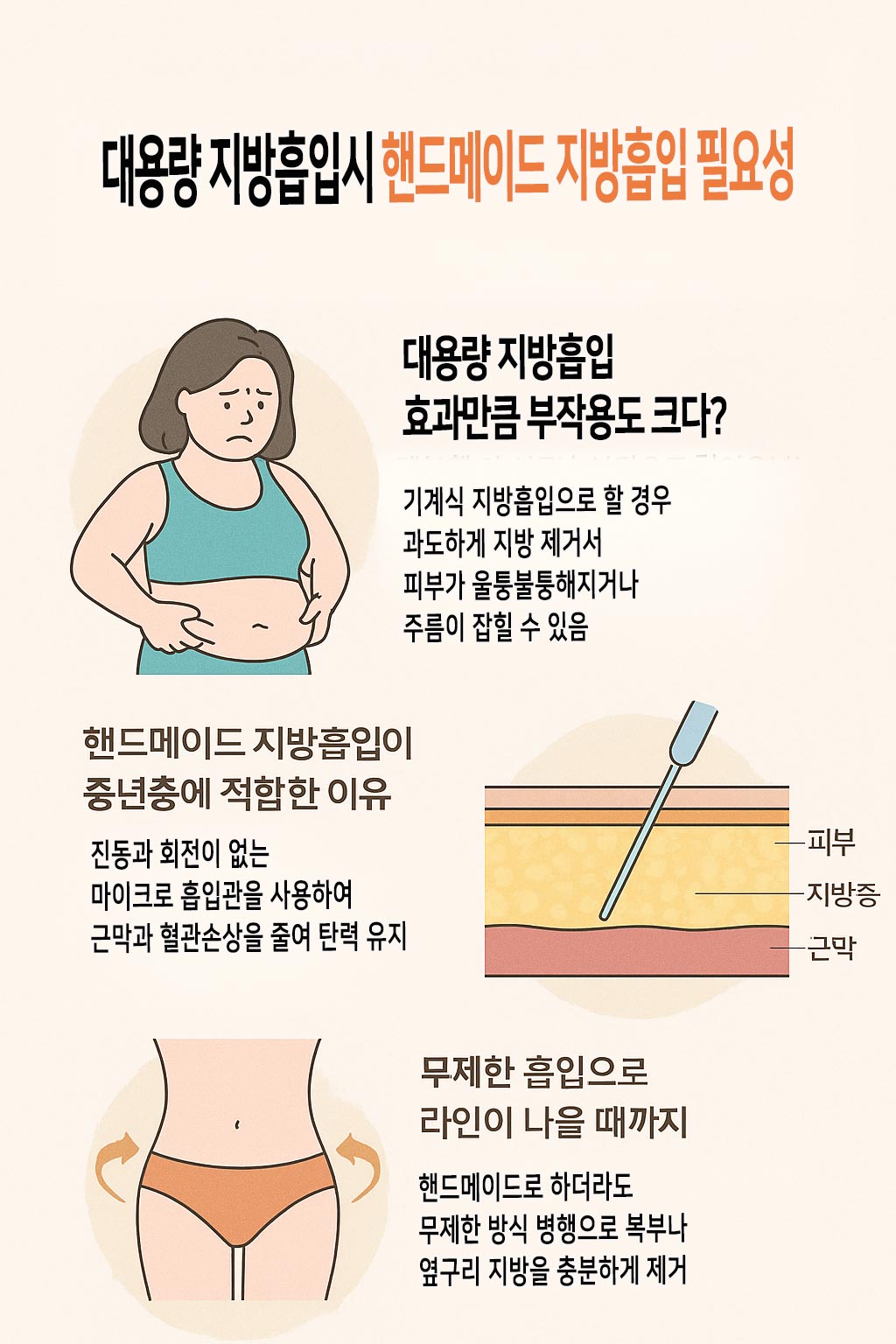 대용량 핸드메이드 지방흡입