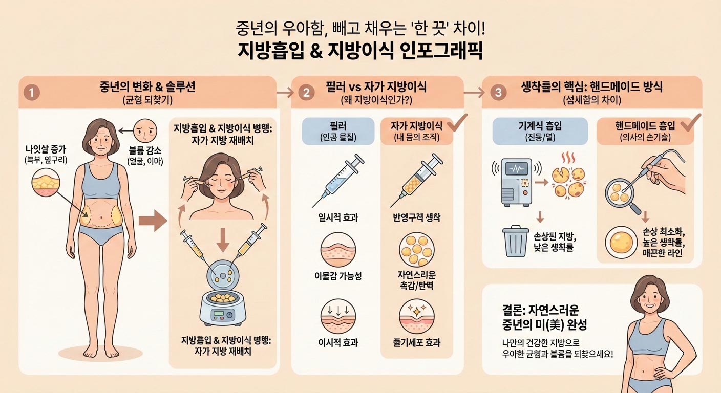 핸드메이드 지방흡입 후 지방이식