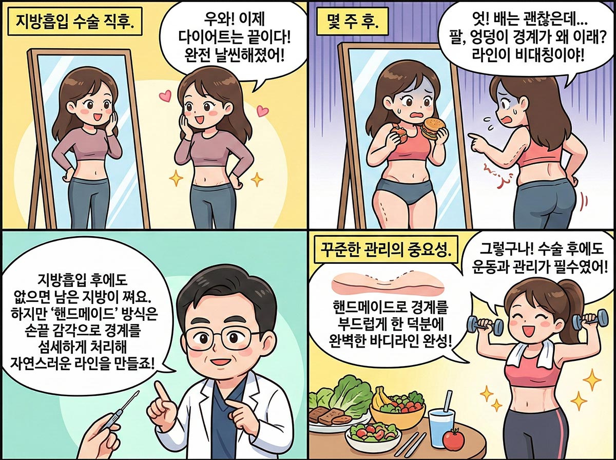 지방흡입 수술후 살이 더 쪄 보이는 이유