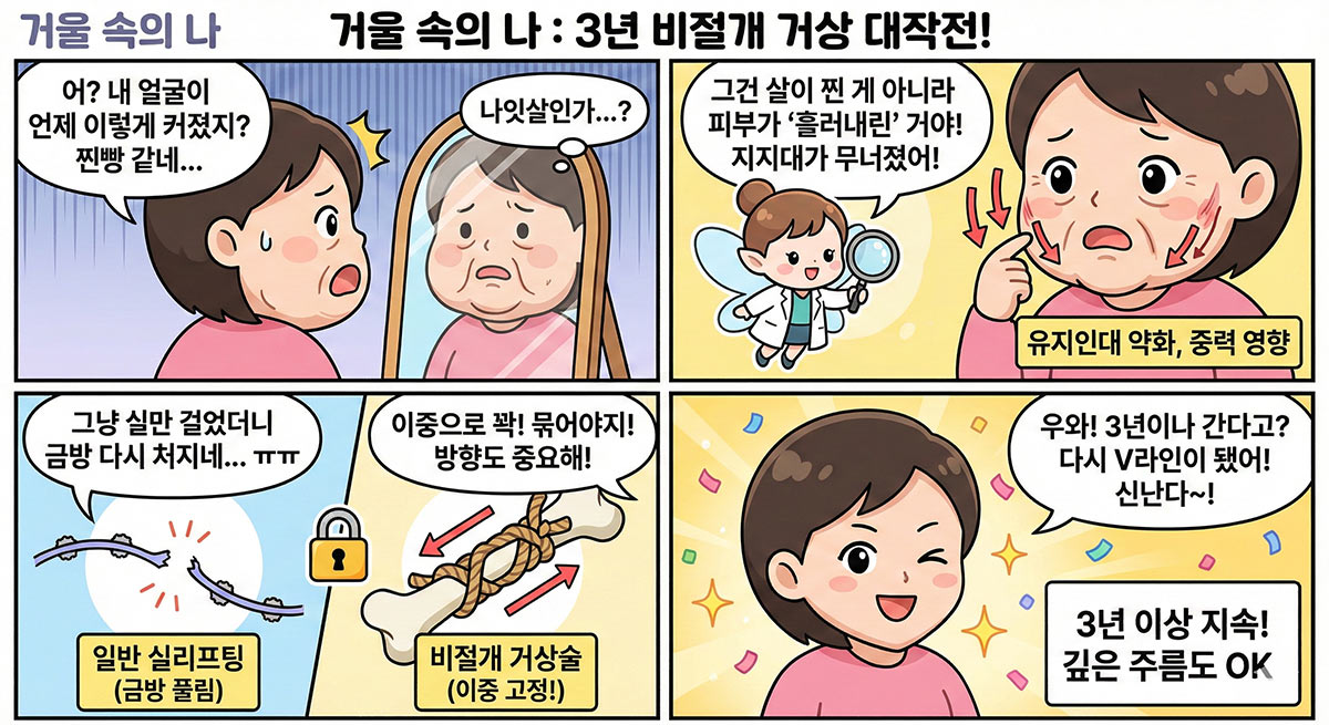 실리프팅과 비절개거상술 차이