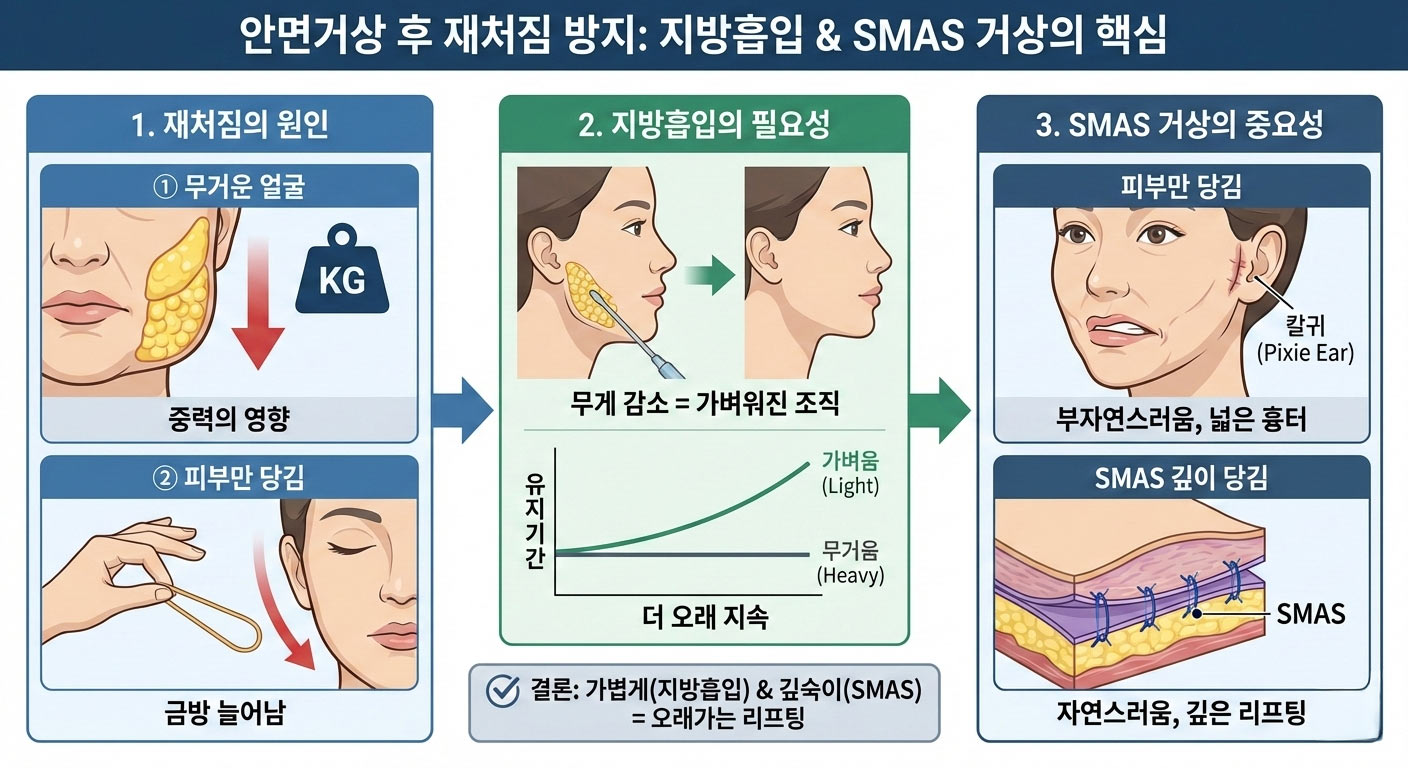 지방흡입과 스마스 거상 필요성]