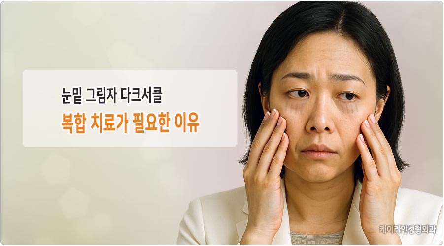 눈밑 다크서클 복합치료 필요성