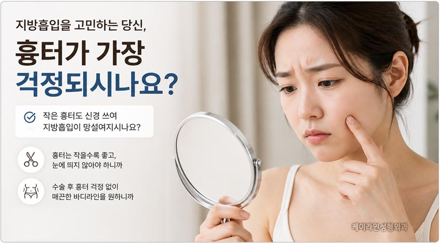 지방흡입 흉터 고민