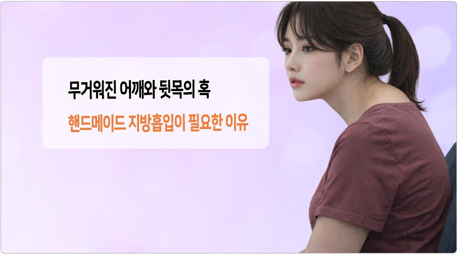 무거워진 어깨와 뒷목 혹 지방흡입