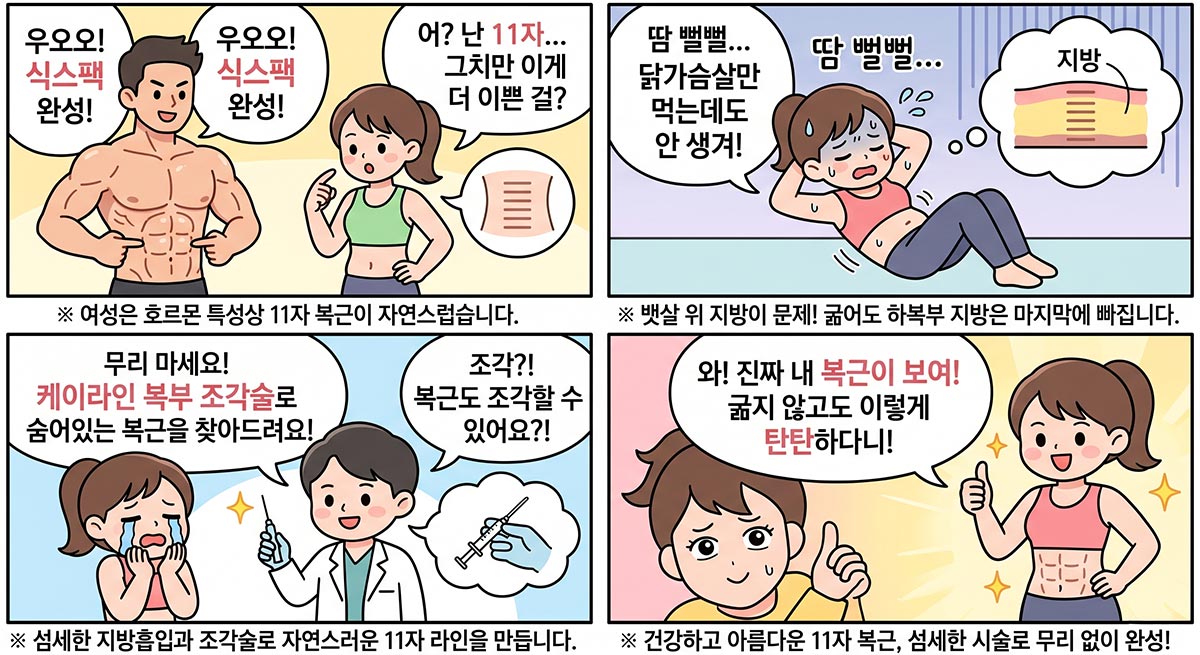 여자 복근 만들기