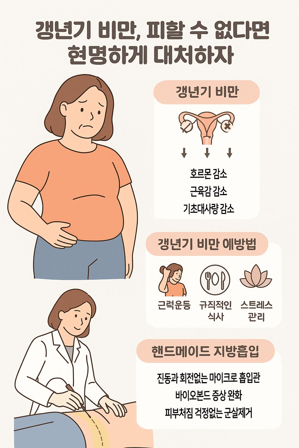 갱년기 비만 예방과 치료